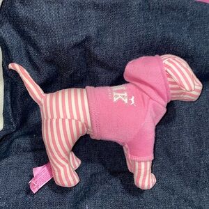 PINK Victoria’s Secret Pink & White Stripe Dog